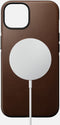 Nomad Modern Leather Case - iPhone 14 - Valprotectie 3 meter Magsafe - Bruin