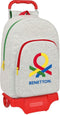 Schoolrugzak met Wielen Benetton Pop Grijs (30 x 46 x 14 cm)