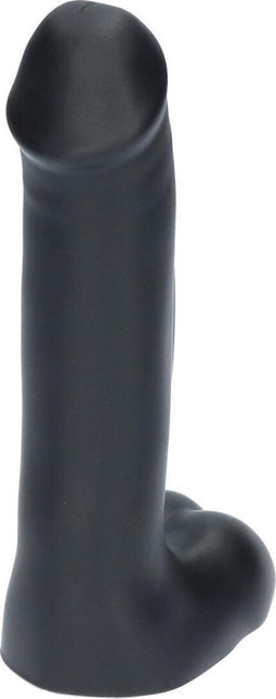 Ylva & Dite - Icarus - Realistische Siliconen dildo met ballen - Handgemaakt - Made in Holland - Zwart