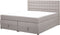 MAGNATE - Boxspringbed - Grijs - 160 x 200 cm - Polyester