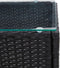 vidaXL - Salontafel - 60x40x36 - cm - poly - rattan - zwart