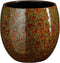Mica Decorations Bloempot Fabian - 20x20x20 cm - Terracotta - Groen