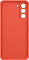 Samsung Galaxy S21 FE - Silicone Cover met Strap - Zacht en slank - Rood