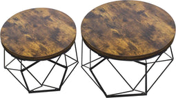 Bijzettafeltje set van 2 - salontafel - industrieel vintage stijl