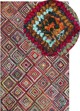 KAISERI - Shaggy vloerkleed - Multicolor - 140 x 200 cm - Katoen