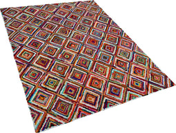 KAISERI - Shaggy vloerkleed - Multicolor - 160 x 230 cm - Katoen