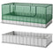 Coast Minikas Groen/Zilver - Verhoogd Tuinbed met Oprolbare Deur - 8 T-Labels