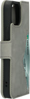 Mobiparts iPhone 13 Mini - Classic Wallet Case - Ruimte voor pasjes - Granite Grey