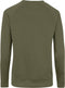 Kaki groene sweater van organisch katoen.