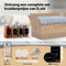 S.old 24 Glazen Kruidenpotjes - Vierkant - Compleet met Stickers en Trechter - 120 mL