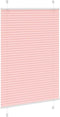 vidaXL - Plissé - rolgordijn - 95x100 - cm - stofbreedte - 94,4 - cm - polyester - roze
