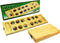 Kalaha vouwbaar blank hout 45x14cm.stenen glas