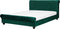 AVALLON - Tweepersoonsbed - Groen - 180 x 200 cm - Fluweel