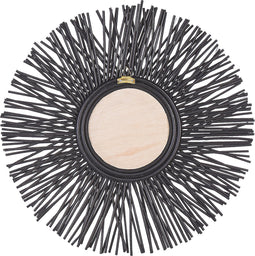 KALASIN - Wandspiegel - Zwart - Rotan