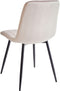 KALISPELL - Eetkamerstoel set van 4 - Beige - Fluweel