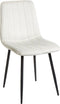 KALISPELL - Eetkamerstoel set van 4 - Wit - Fluweel