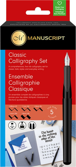 Kalligrafiepen manuscript mc1185 classic 5-delig