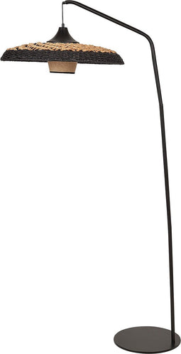 KALOMO - Staande lamp - Zwart/Beige - Papier