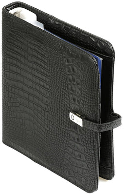 Kalpa 1011-52 A5 Agenda Organizer Croco Zwart 1 week per 2 paginas 2023-2024-2025