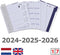 Kalpa 1012-60 A5 Agenda Ringband Bloc pullup zwart 1 week per 2 paginas 2024-2025-2026