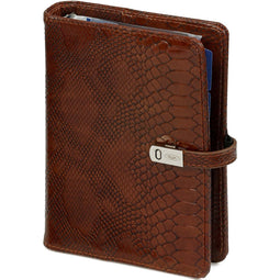 Kalpa 1111-74 Personal Binder Croco bruin 1 week per 2 paginas 2025-2026