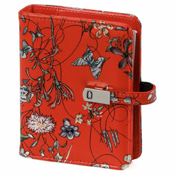 Kalpa 1311-04 Hervulbare Pocket 6 Ringband Planner Zee van bloemen rood 1 week per 2 paginas 2025-2026