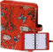Kalpa 1311-04 Hervulbare Pocket 6 Ringband Planner Zee van bloemen rood 1 week per 2 paginas 2025-2026