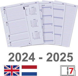 Kalpa 6247-24-25 Mini Organizer Agenda Vulling Week NL EN 2024 2025