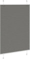 vidaXL - Plissé - rolgordijn - 95x150 - cm - stofbreedte - 94,4 - cm - antraciet