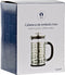 Cafetiere French Press koffiezetter zwart met inox 600 ml - Koffiezetapparaat voor verse koffie