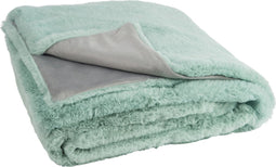 J-Line Plaid Cutie - Fleece Deken – Polyester – 180x130 cm – Munt