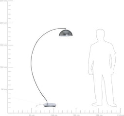 KAMA - Staande lamp - Zilver - Metaal