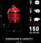Kamado Joe Jr Grill Kamadobarbecue - Rood
