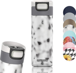 Kambukka Etna Thermosbeker 300 ml - Koffiebeker To Go - makkelijk reinigen - lekvrije Koffiebeker - Theebeker - Travel Mug - Foggy Terrazzo