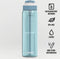 Kambukka Lagoon Drinkfles 1L - Arctic Blue 2.0 met geïntegreerd rietje