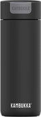Kambukka Olympus Thermosbeker 500 ml - Koffiebeker To Go - makkelijk reinigen - lekvrije Koffiebeker RVS - Theebeker - Travel Mug - Zwart