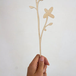 Kamille bloem van hout