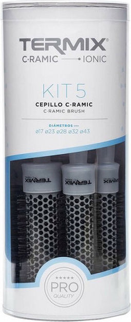 Kammen- en borstelset Termix C-Ramic Ionic Wit (5 pcs)
