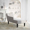 vidaXL - Chaise - longue - met - rechterarmleuning - stof - wolk - grijs
