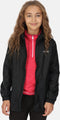 Regatta - Kids Pack It III Opvouwbaar Kinder Regenjack - Zwart - Maat 128