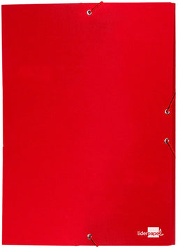 Liderpapel PY34, Project folder, Karton, PVC, Rood, Portret, Elastische band, 250 mm