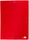 Liderpapel PY34, Project folder, Karton, PVC, Rood, Portret, Elastische band, 250 mm