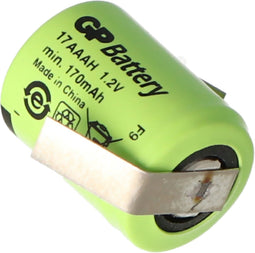 KAN 1 / 3AAA Micro 1,2 volt 150 mAh NiMH met soldeertag Z-vorm