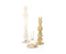 Kandelaar Aurora (set van 3) Beige | BY-BOO
