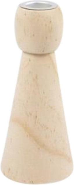 Kandelaar creativ company hout conisch 14.5cm | 1 stuk