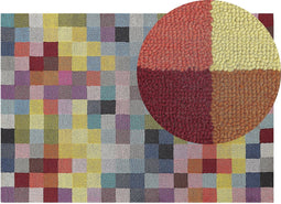 KANDIRA - Laagpolig vloerkleed - Multicolor - 140 x 200 cm - Wol