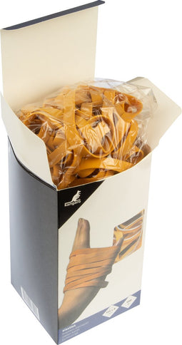 Kangaro elastiek - nr. 77 - 125 x 8 mm - 500 gram - naturel - brede elastieken - post elastiek - K-5012-500