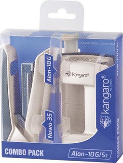 Kangaro perforator + nietmachine - ivoor - K-7203876