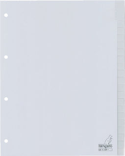 Kangaro - Tabblad kangaro g420f a4 4r pp 20dlg v-tabs grijs | 15 stuks