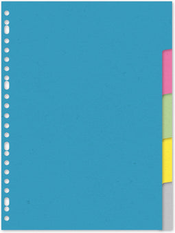 Kangaro tabbladen - A4 - gerecycled karton - 220 grams - 23-gaats - 5-delig - RY405M